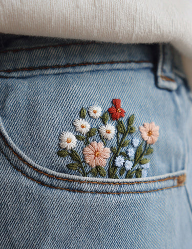 Flower Bouquet Hand Embroidery Pattern PDF