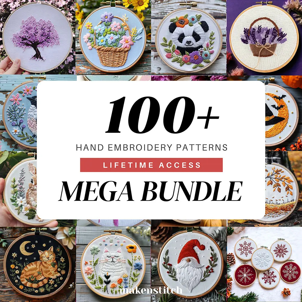 MEGA BUNDLE PACK Hand Embroidery Patterns