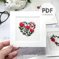 Thumbnail for Valentine's Day Hearts Hand Embroidery Patterns