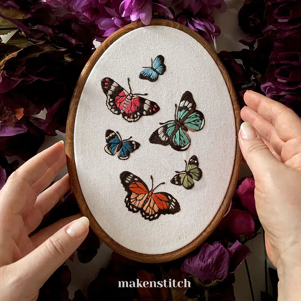 Butterflies Hand Embroidery Pattern