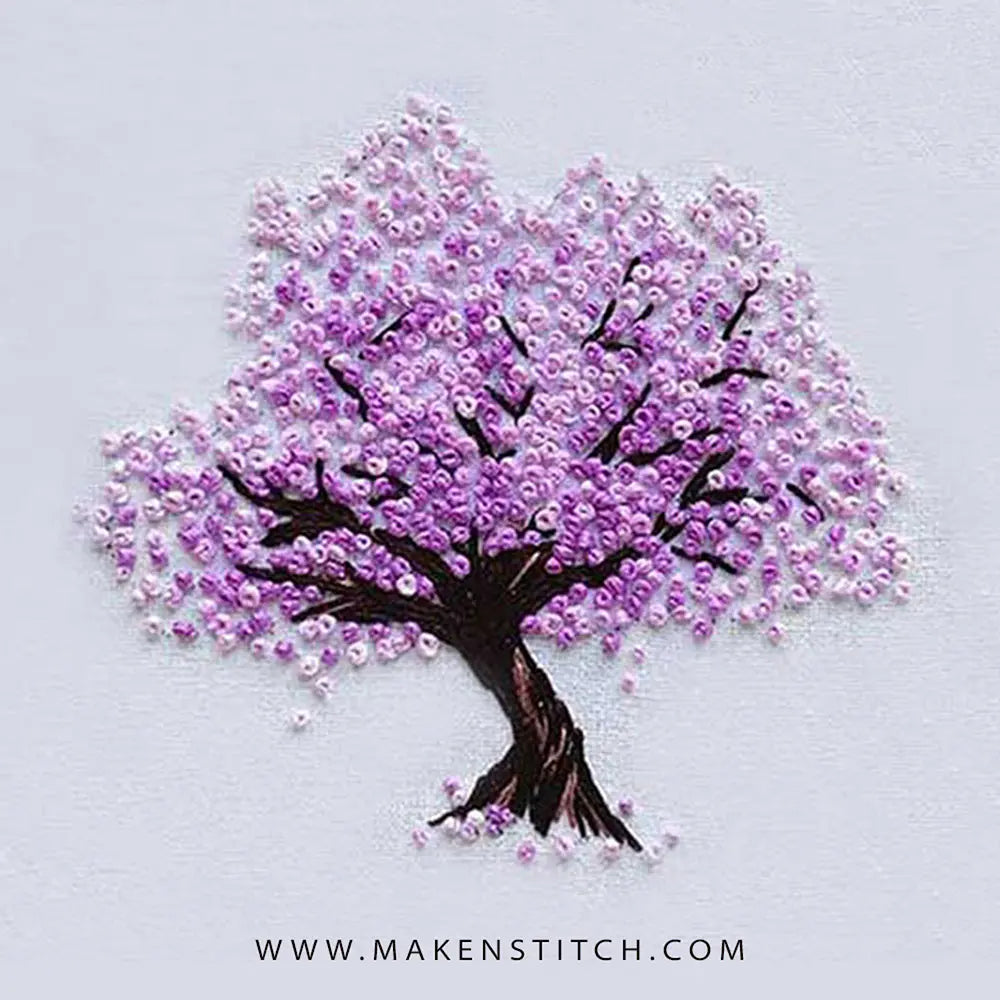 Cherry Blossom Hand Embroidery Pattern