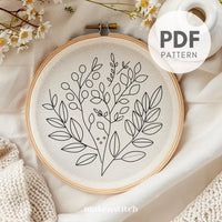 Thumbnail for Fall Foliage Hand Embroidery Pattern