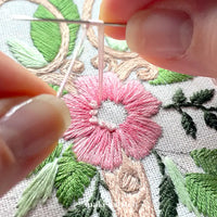 Thumbnail for Floral Scissors Embroidery Pattern