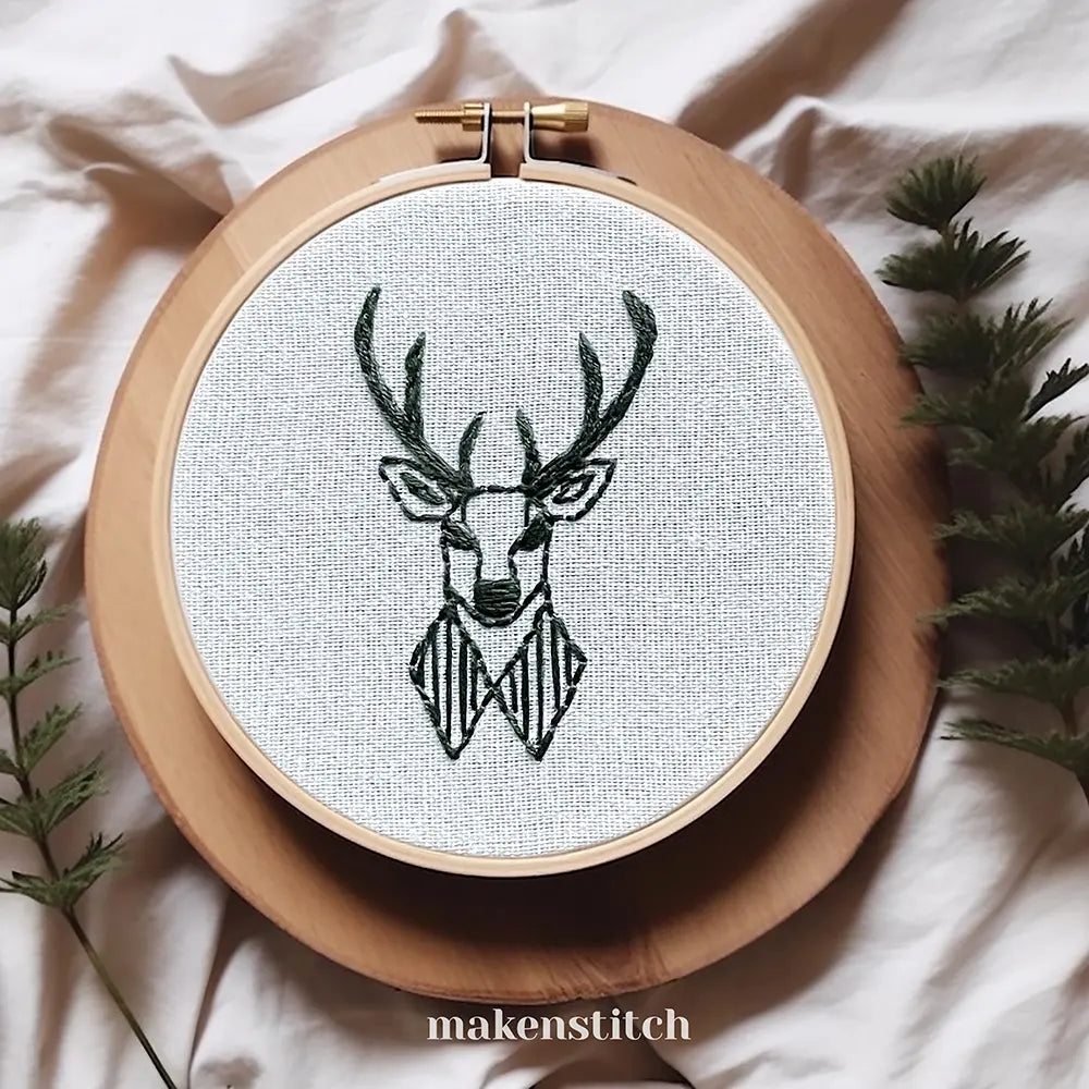 Reindeers Set Hand Embroidery Pattern