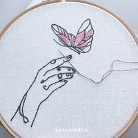 Thumbnail for Simple Butterfly Hand Embroidery Pattern