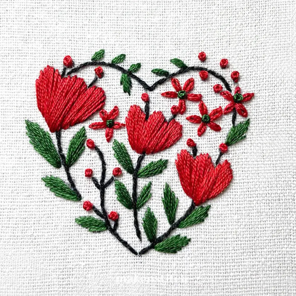 Valentine's Day Hearts Hand Embroidery Patterns