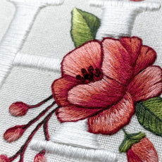 Rose Monogram Alphabet Hand Embroidery E-Book