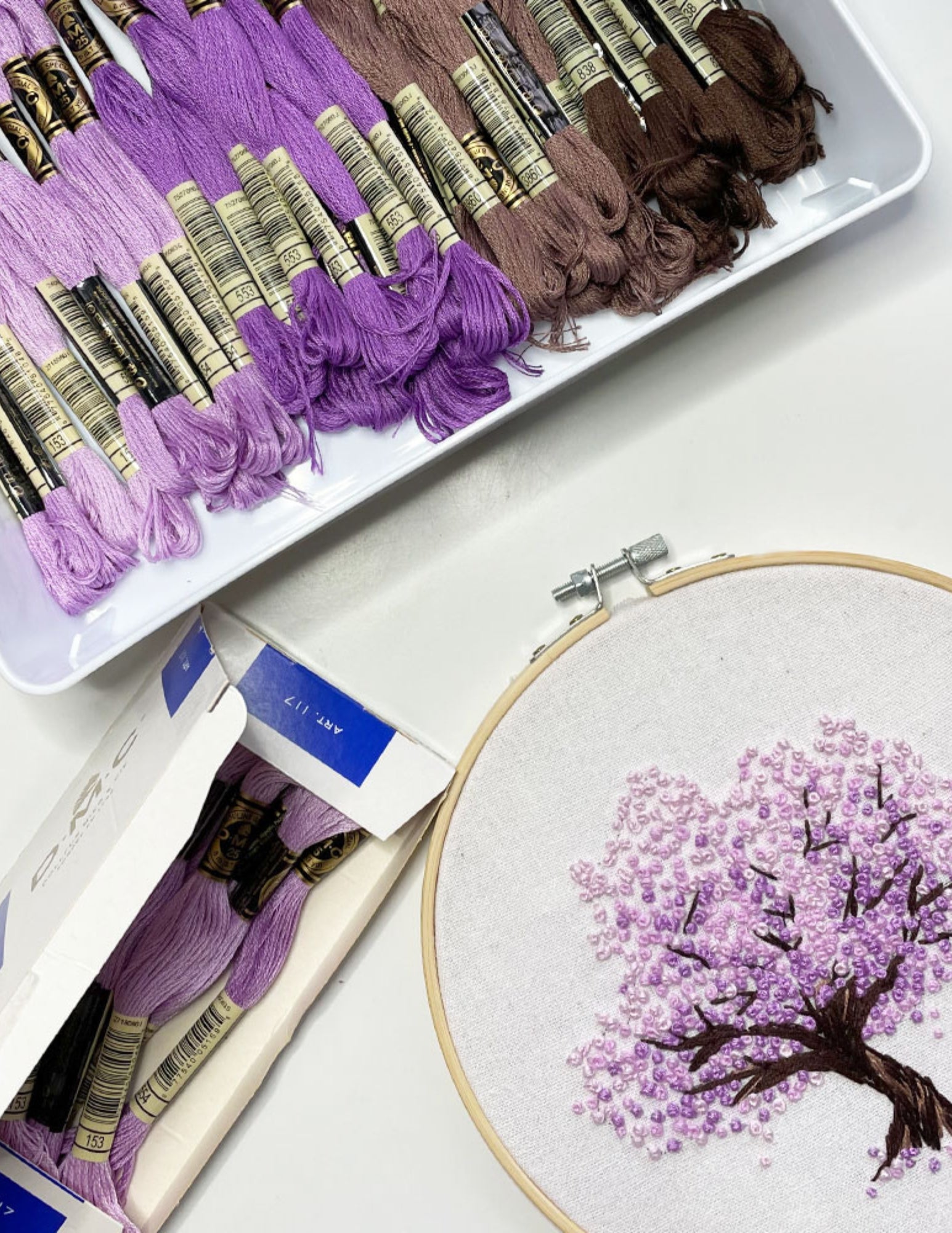 Cherry Blossom Hand Embroidery Pattern PDF