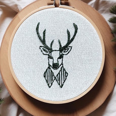 Reindeer Ornaments Set of 3 Hand Embroidery Patterns E-book