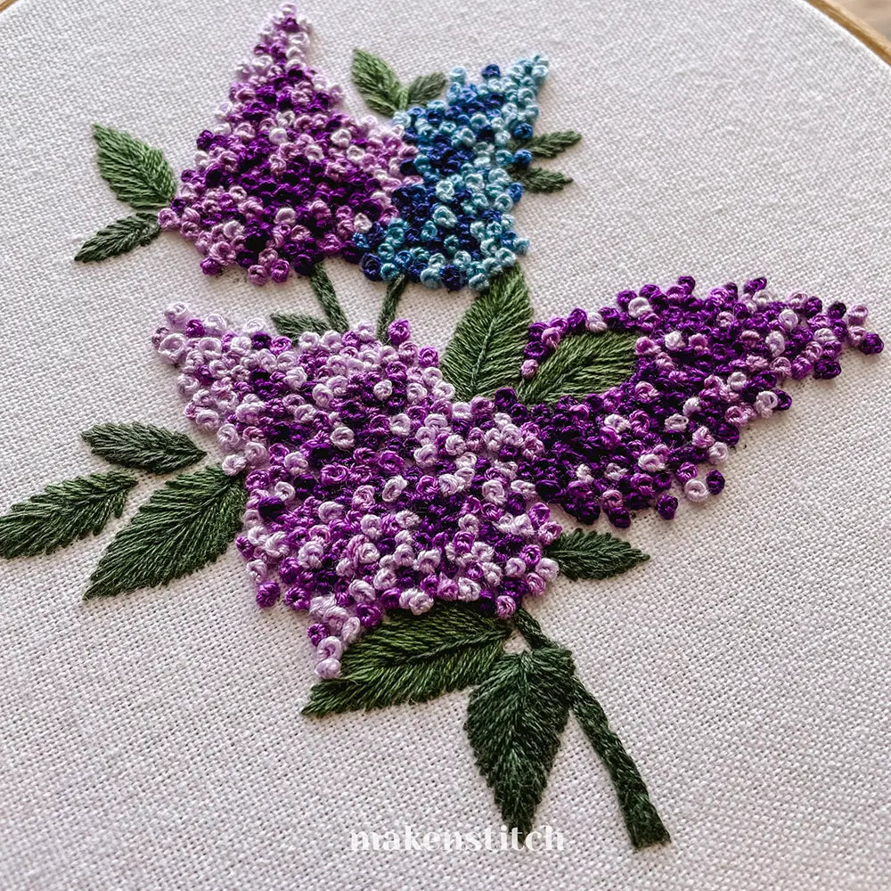 Lilac Hand Embroidery Pattern