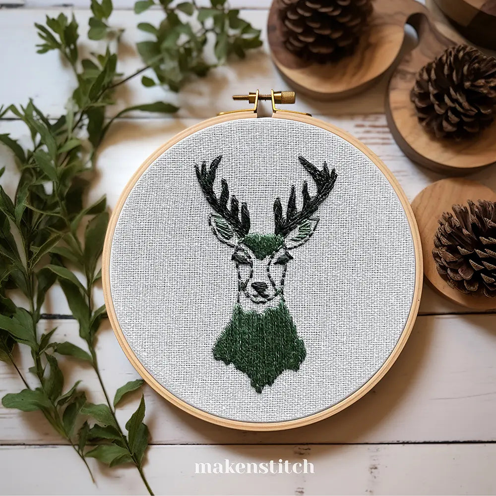 Reindeers Set Hand Embroidery Pattern