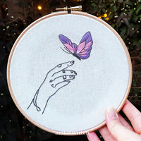 Thumbnail for Simple Butterfly Hand Embroidery Pattern