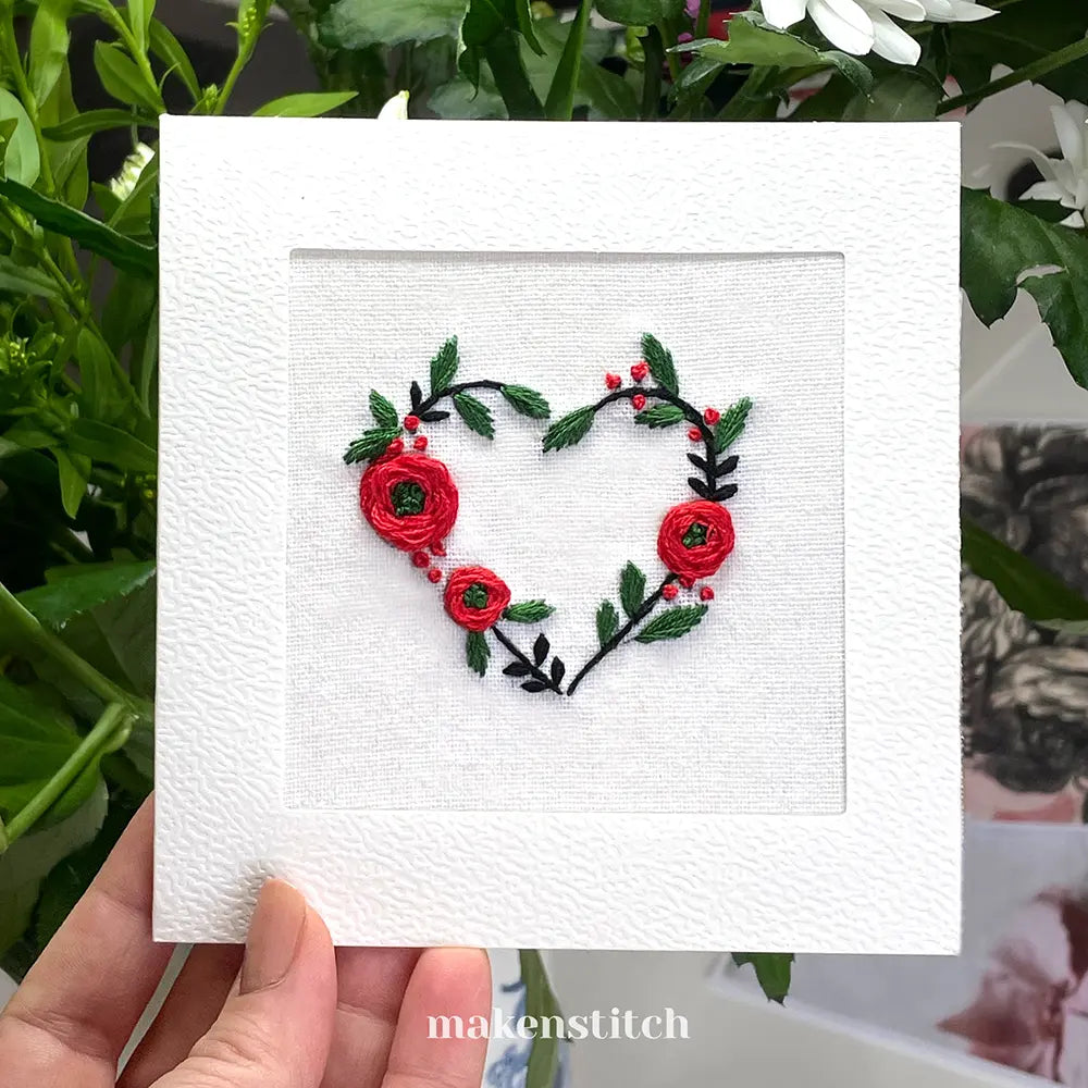 Valentine's Day Hearts Hand Embroidery Patterns