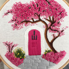 Cherry Blossom Hand Embroidery Project E-Book