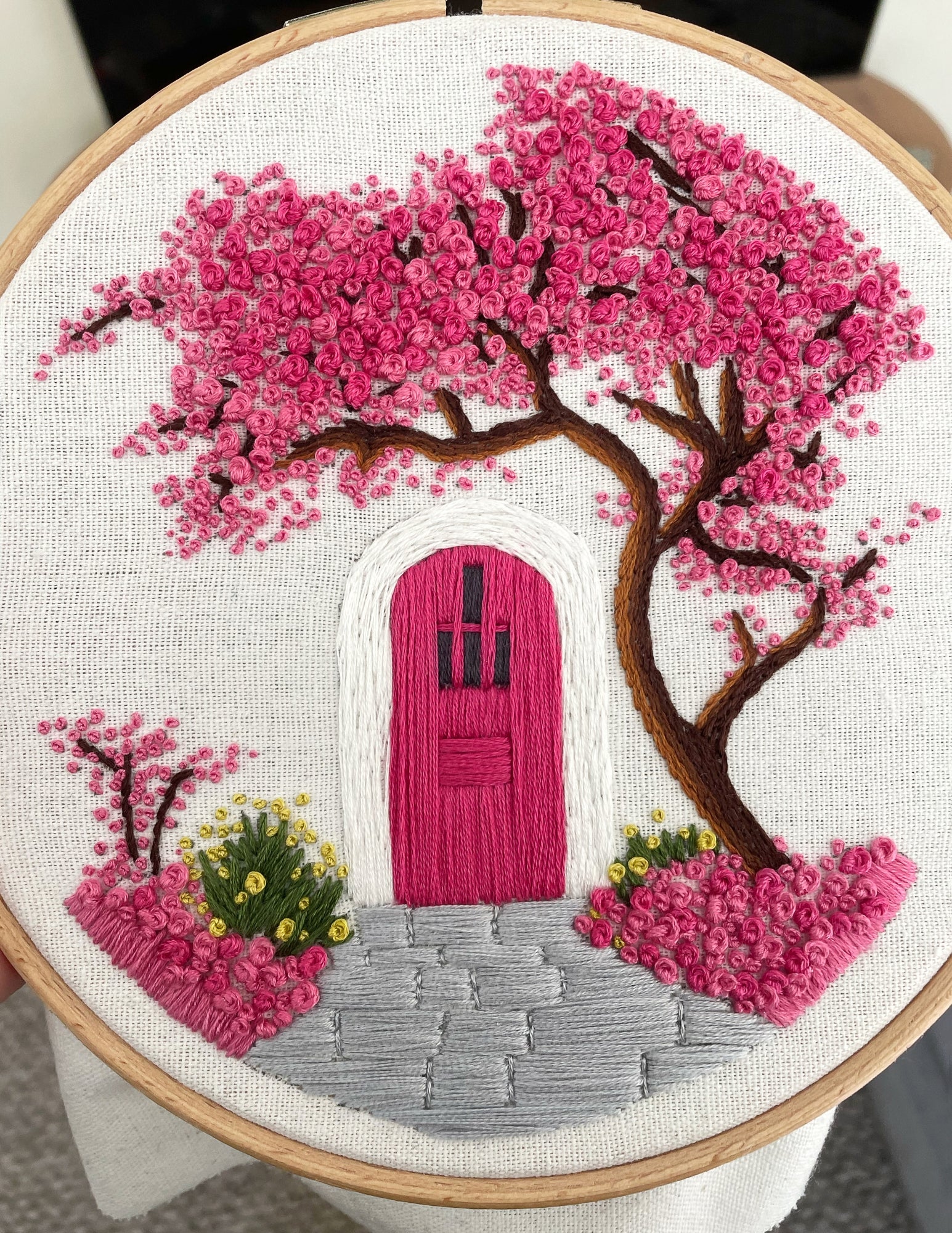 Cherry Blossom Hand Embroidery Project E-Book