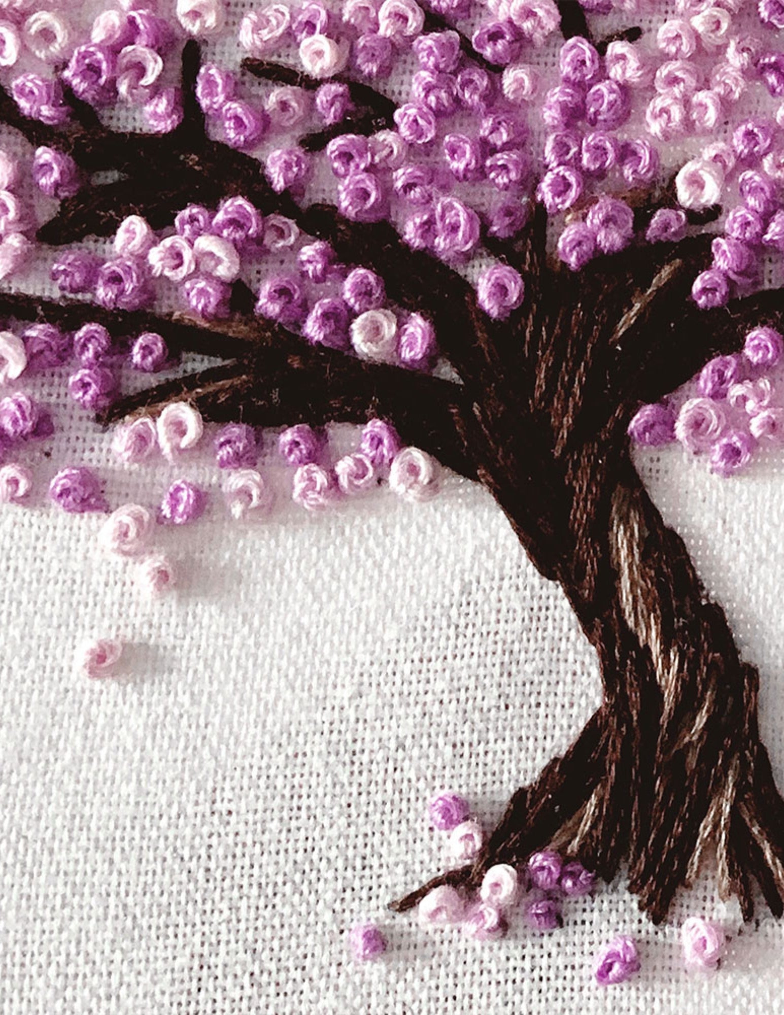 Cherry Blossom Hand Embroidery Pattern PDF