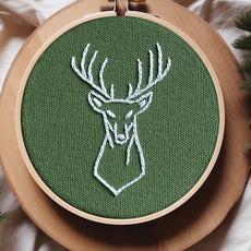 Reindeer Ornaments Set of 3 Hand Embroidery Patterns E-book