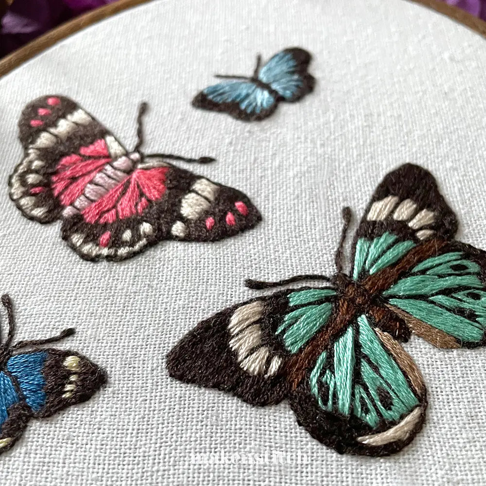 Butterflies Hand Embroidery Pattern