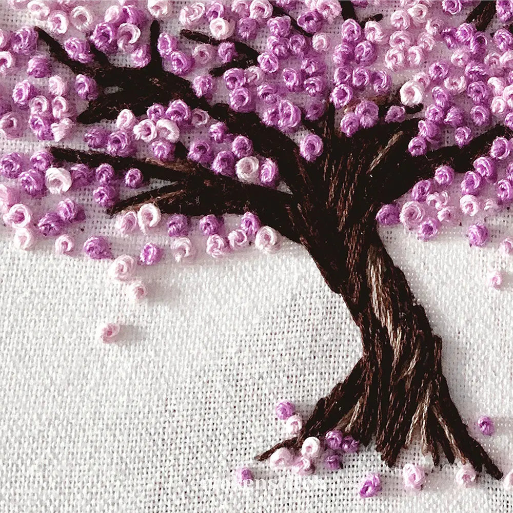 Cherry Blossom Hand Embroidery Pattern