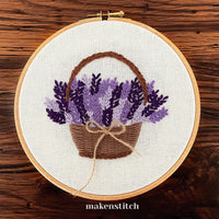 Thumbnail for Lavender Basket Hand Embroidery Pattern