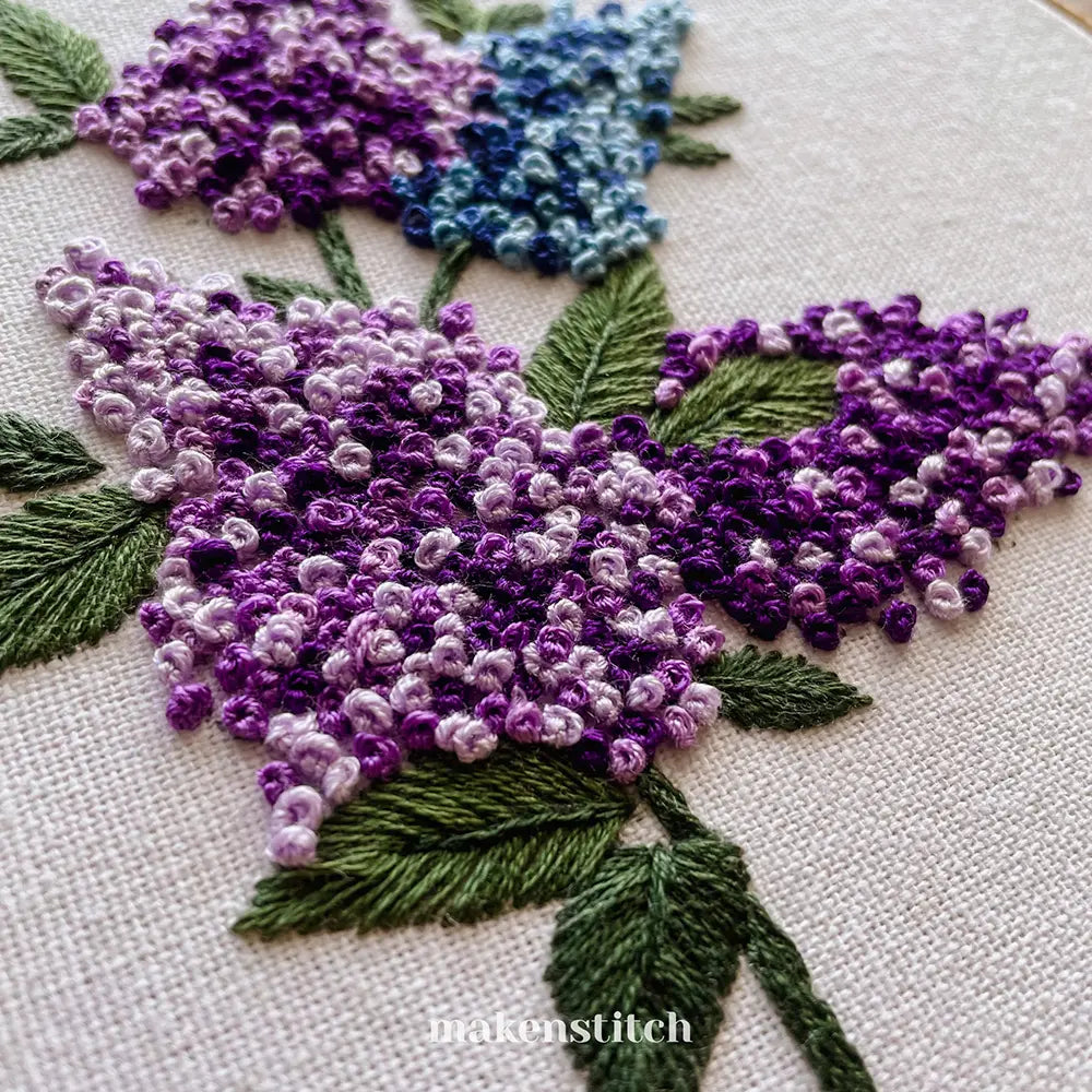 Lilac Hand Embroidery Pattern