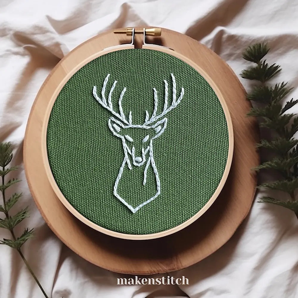 Reindeers Set Hand Embroidery Pattern