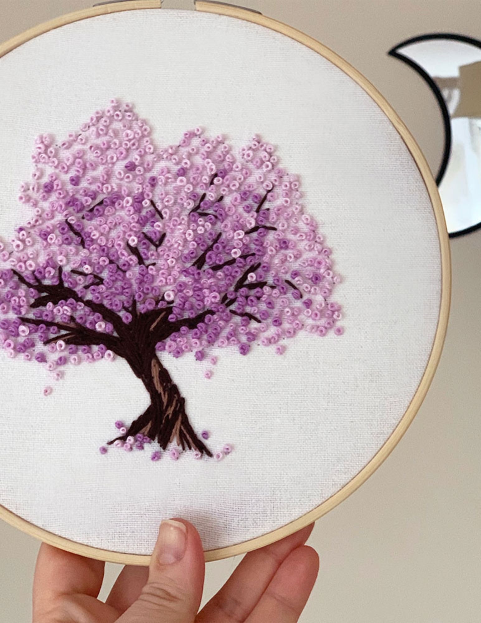 Cherry Blossom Tree Hand Embroidery Pattern PDF - Sakura Tree
