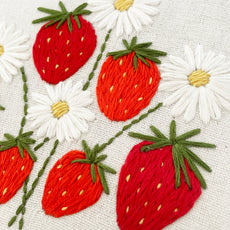 Strawberry Bunch Hand Embroidery Pattern PDF