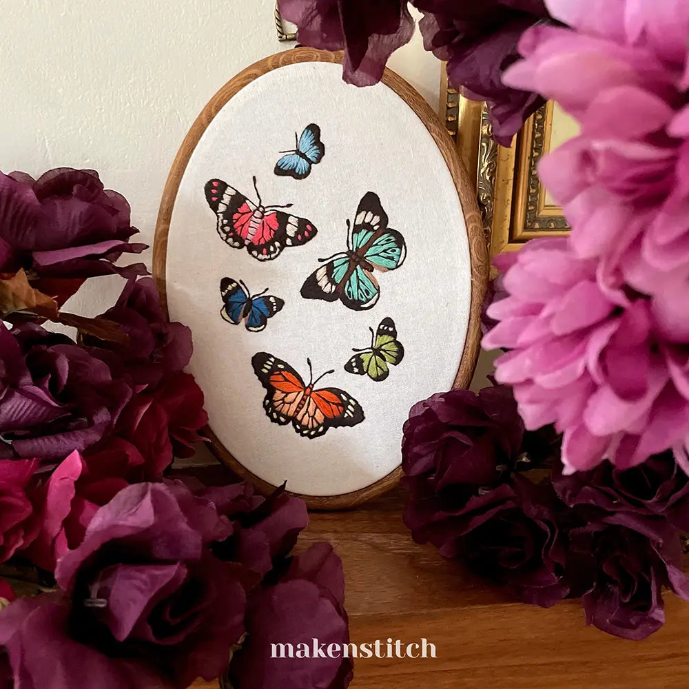 Butterflies Hand Embroidery Pattern