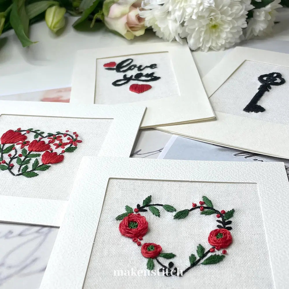 Valentine's Day Hearts Hand Embroidery Patterns