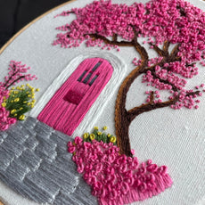 Cherry Blossom Hand Embroidery Project E-Book