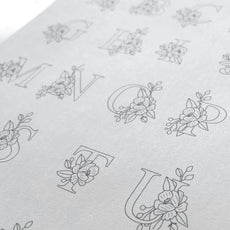 Rose Monogram Alphabet Hand Embroidery E-Book