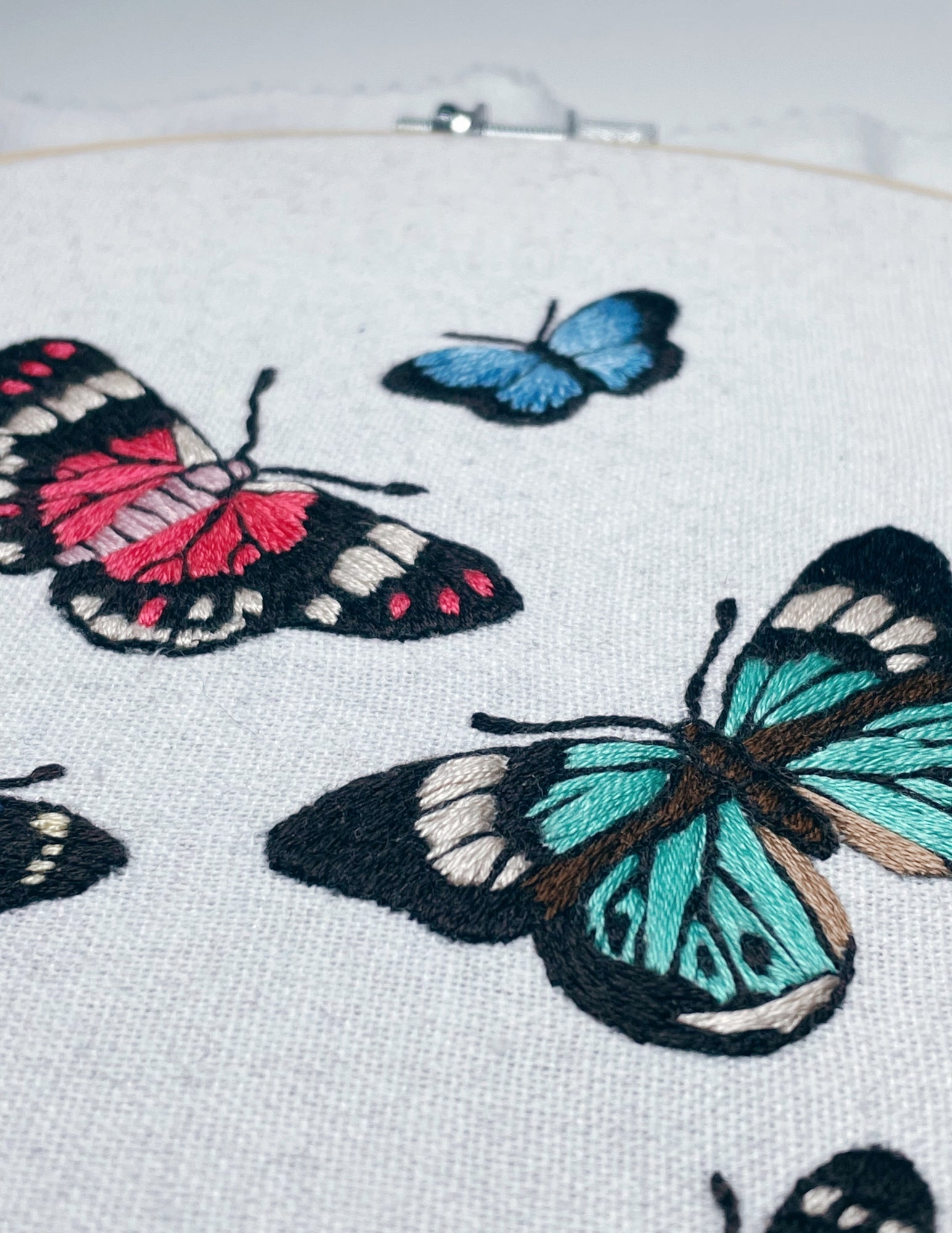 Butterflies Hand Embroidery Pattern PDF
