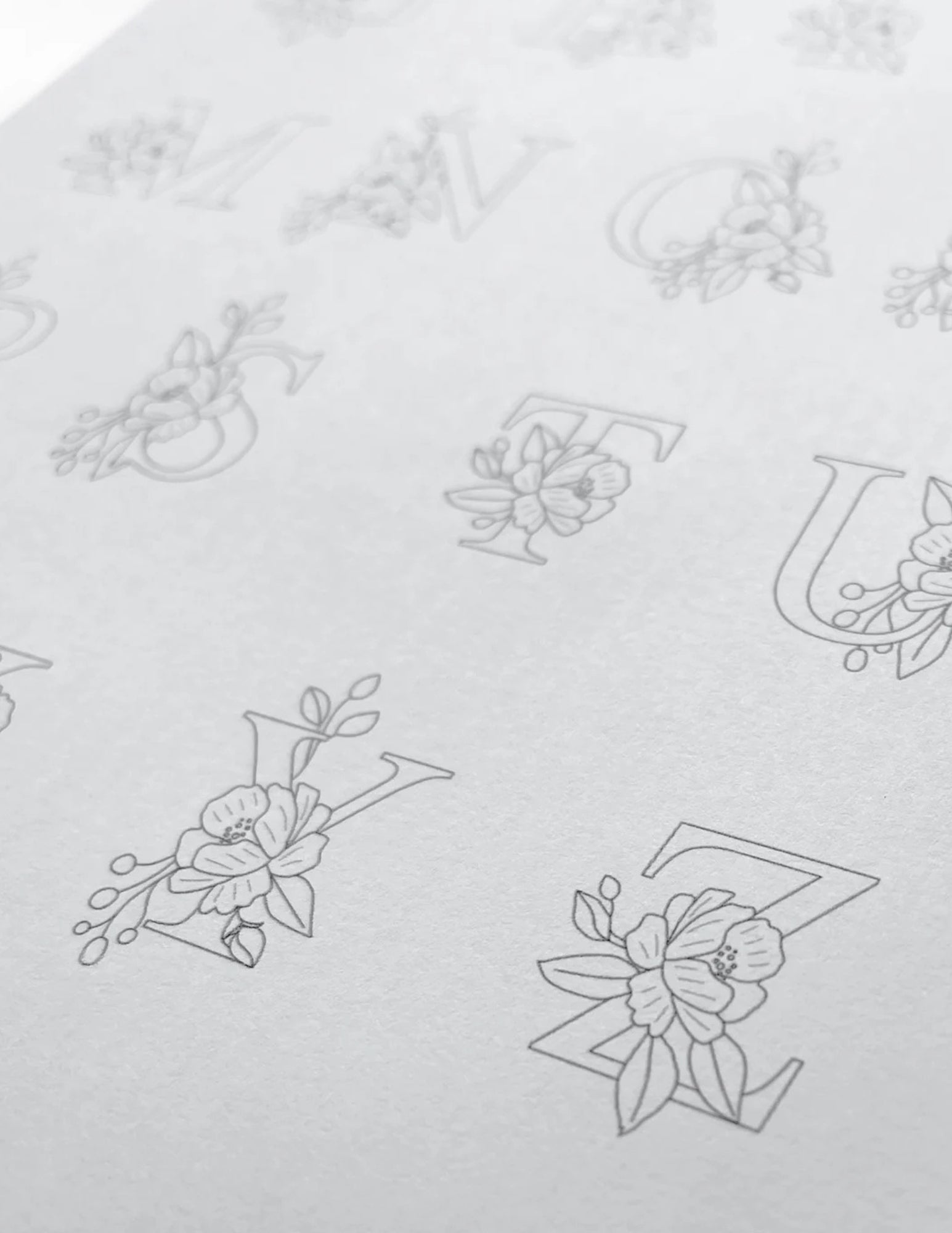 Rose Monogram Alphabet Hand Embroidery E-Book
