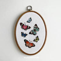 Thumbnail for Butterflies Hand Embroidery Pattern