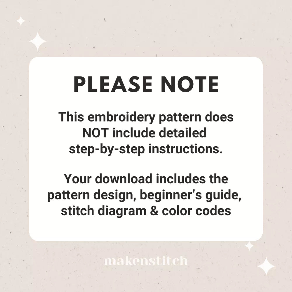 Fall Foliage Hand Embroidery Pattern