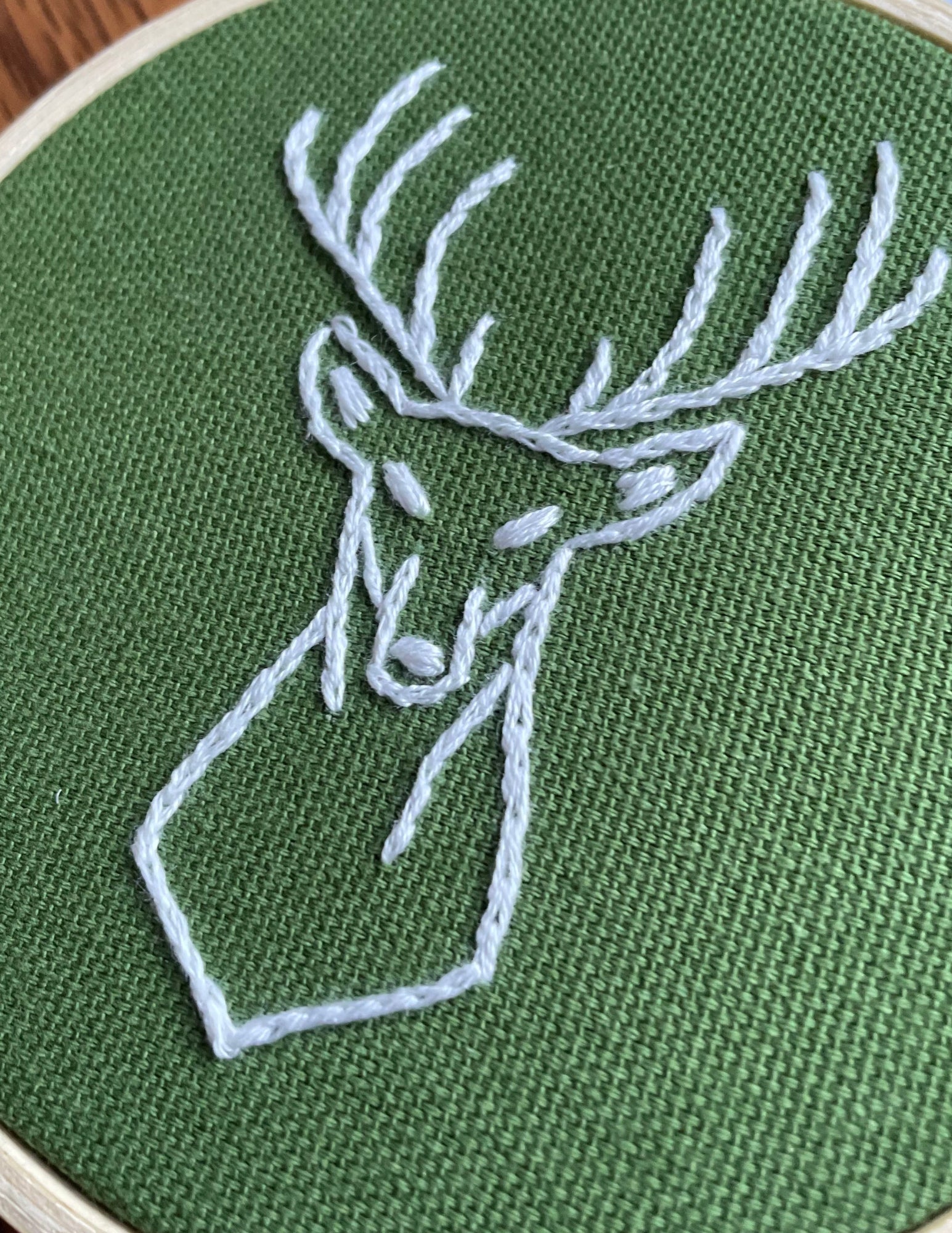 Reindeer Ornaments Set of 3 Hand Embroidery Patterns E-book