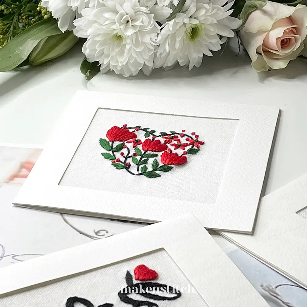 Valentine's Day Hearts Hand Embroidery Patterns