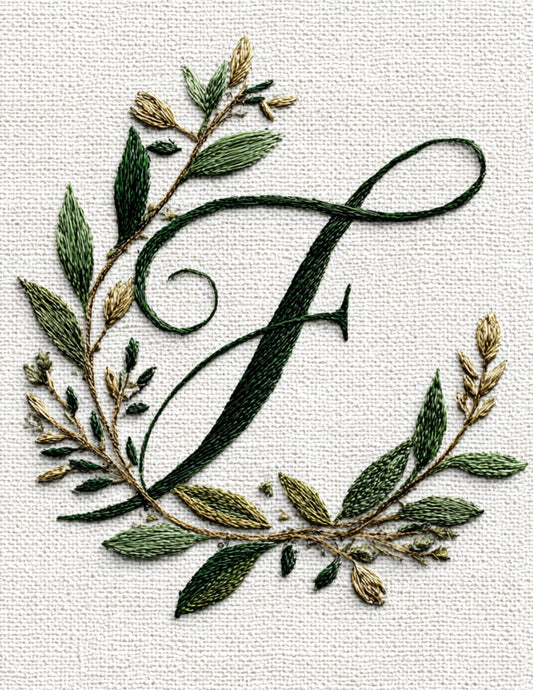 Elegant Monogram Set Hand Embroidery E-Book