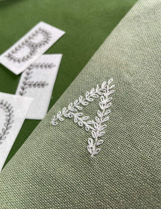 Leaf Alphabet Set Hand Embroidery E-Book