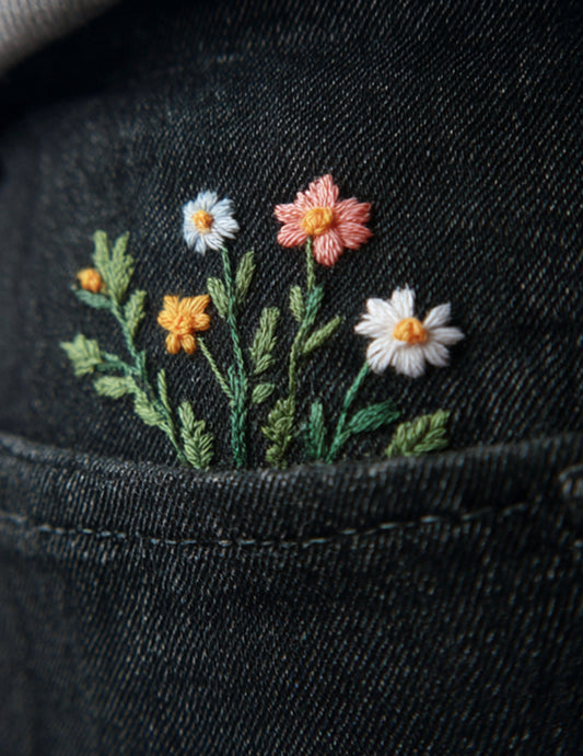 Wildflowers Hand Embroidery Pattern PDF